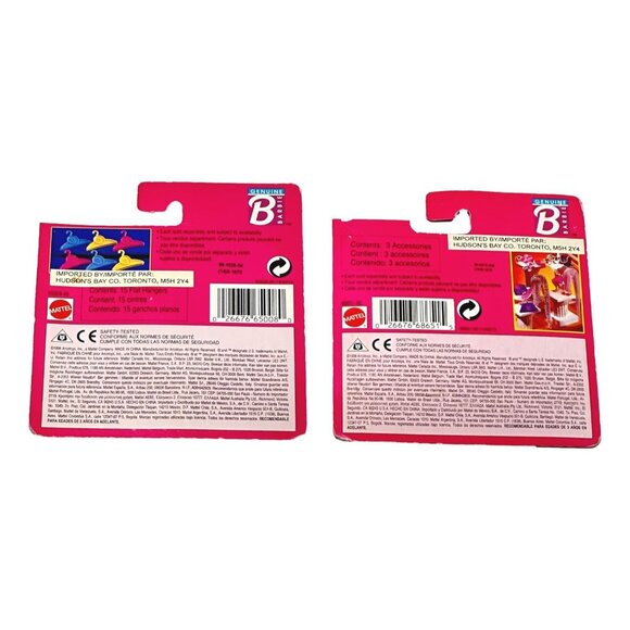 Vintage Barbie Fashion Avenue Accessories Fashion Lot 2 Doll Clothing New 1998 - Picture 2 of 4